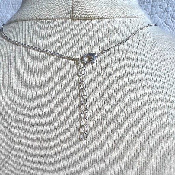 💎NEW Dainty Mini Heart Silver Necklace Chain, 53B - Picture 4 of 8